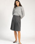 Grey Pinstripe Skirt