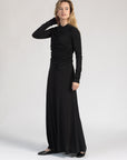 Black Ruched Dress